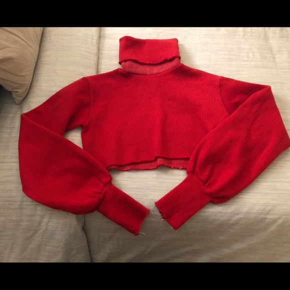 SOLD! Orseund Iris Cropped Turtleneck - Picture 2 of 3